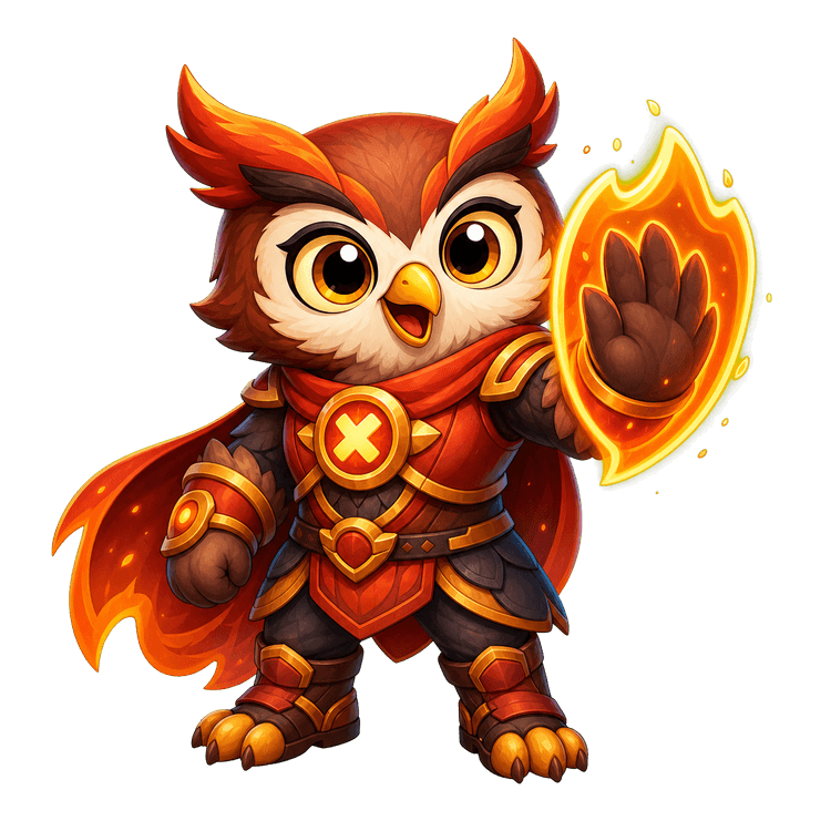 Ember Owl Guardian